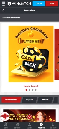 WinMatch Gaming App - Live Gaming